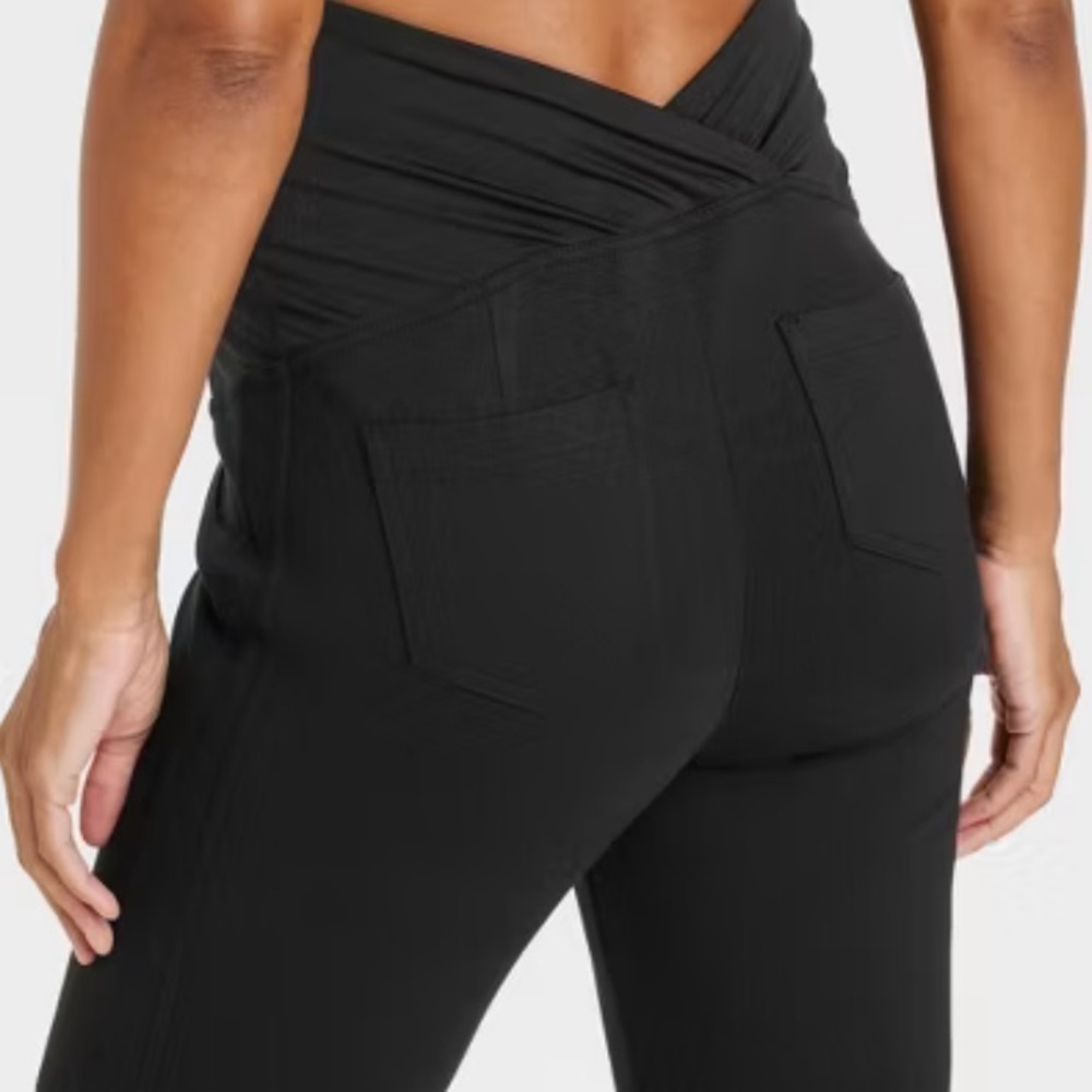 🖤NWOT WOMENS MATERNITY OVER THE BELLY BLACK DRESS PANT
